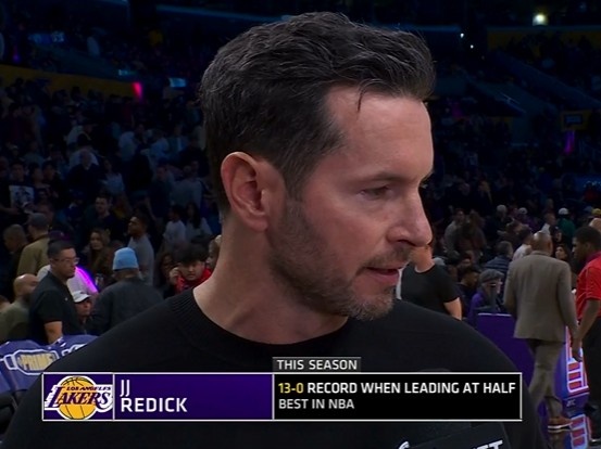 BB体育-看看今天咋样！本赛季湖人半场领先时战绩为13胜0负 全联盟最佳！